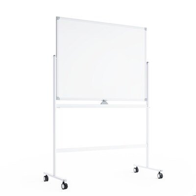 U Brands Double Sided Magnetic Mobile Dry-Erase Whiteboard Easel, 47 x 35 (4535U00-01)