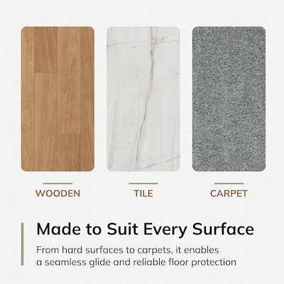 Anji Mountain Rug'd Carpet & Hard Floor Chair Mat, 36" x 48", Burlington Seaside (AMB9042)