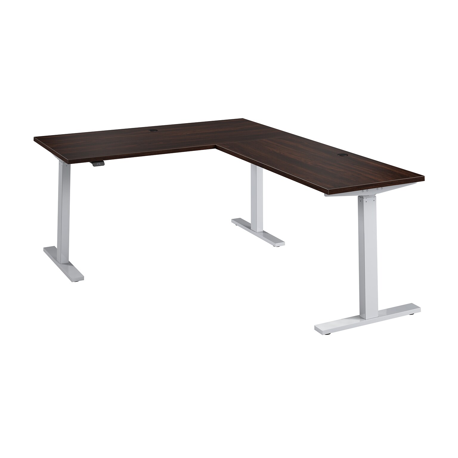 Bush Business Furniture Move 60 Series 60W L Shaped Adjustable Standing Desk, Black Walnut (M6SL6078BWSK)