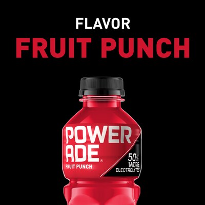 Powerade Fruit Punch Sports Drink, 20 oz., 24 Bottles/Carton (00049000003710)