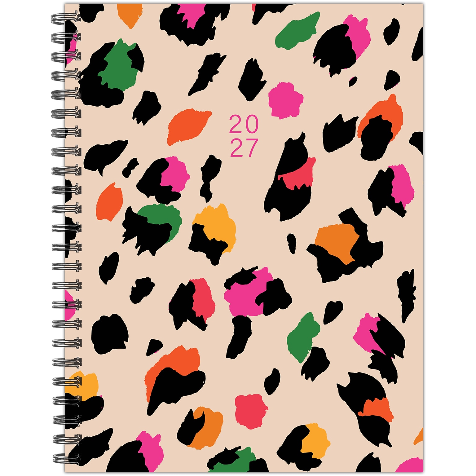 2027 Willow Creek Wild Spots 6.5 x 8.5 Calendar Year Weekly & Monthly Standard Planner, Assorted Colors (66836)