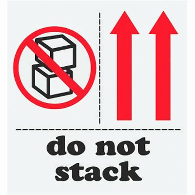 International Shipping & Pallet Labels; 4x4, Do Not Stack, 500 labels/Roll
