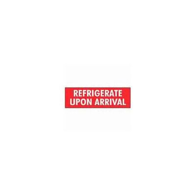 Shipping & Pallet Labels; 1-1/2x4, Refrigerate Upon Arrival, 500 labels/Roll