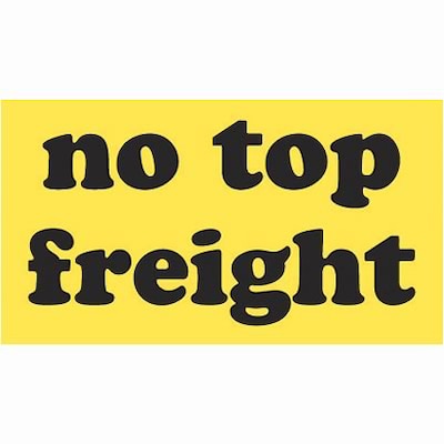 Shipping & Pallet Labels; 3x5 No Top Freight, 500 labels/Roll