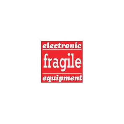 Shipping & Pallet Labels; 4x4 Electronic Fragile Equipment, 500 labels/Roll