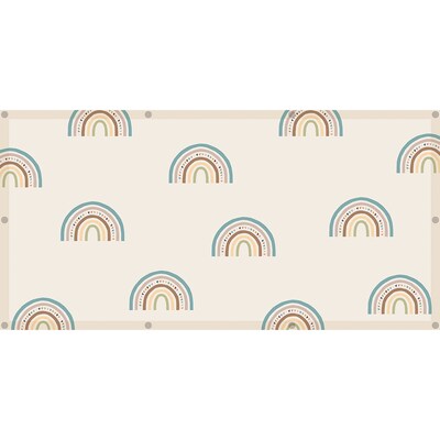 Teacher Created Resources Calming Covers Ceiling Light Filters, 2 x 4, Modern Rainbow, 4/Pack (TCR