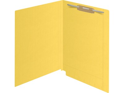 Medical Arts Press Reinforced Classification Folder, 1 3/8" Expansion, Letter Size, Yellow, 50/Box (S-09483-YLW)