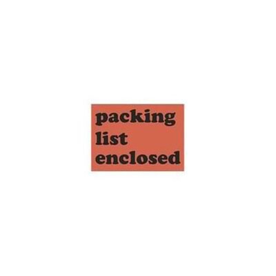 Shipping & Pallet Labels; 3x4, Packing List Enclosed, 500 labels/Roll