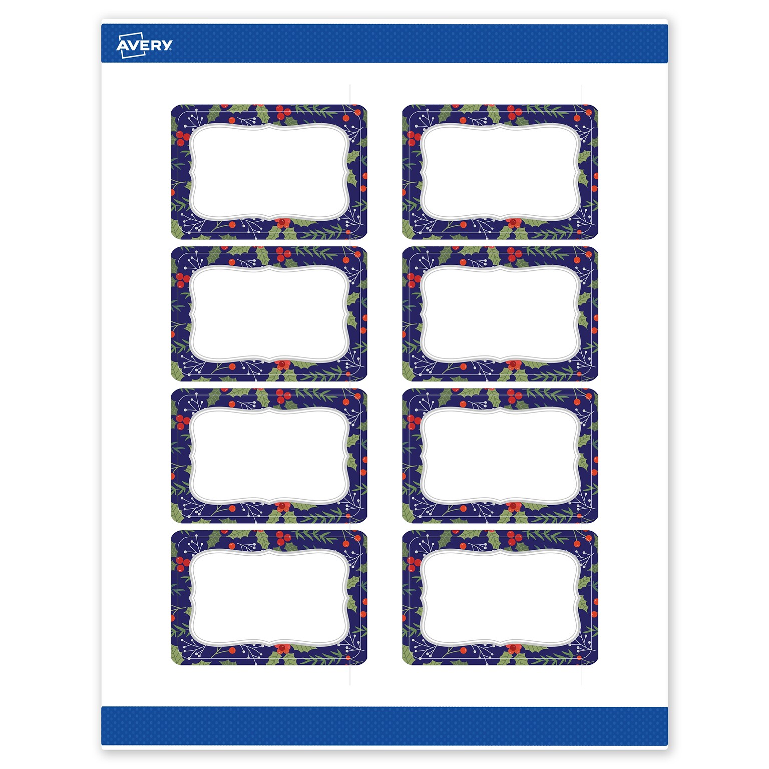 Avery Rectangle Multipurpose Labels, 2 x 3, White, 80/Pack (19479370615)