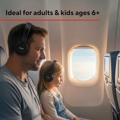 Staples TECH Wired Headphones, Black (ST63352)