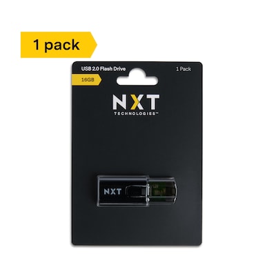 NXT Technologies™ 16GB USB 2.0 Type-A Flash Drive, Black (NX61118)