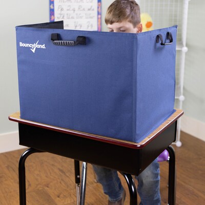 Bouncyband 20" Portable Desktop Privacy Partition, Blue (BBAPSBU)