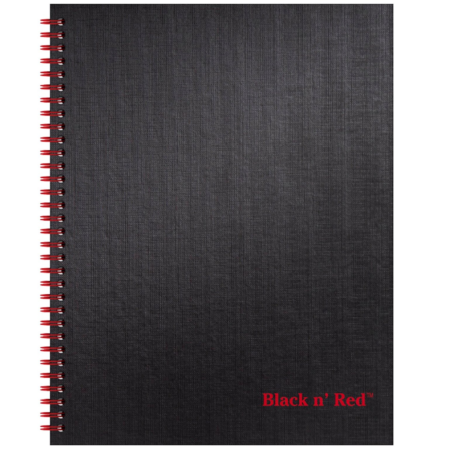 Black N Red 1-Subject Professional Notebooks, 8.5 x 11, Wide Ruled, 70 Sheets, Black (K67030)