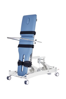 Viva Comfort Electric Height Adjustable Physical Therapy Tilt Table with Straps, 485 lbs. Capacity, Blue (ADI903-05-MK)