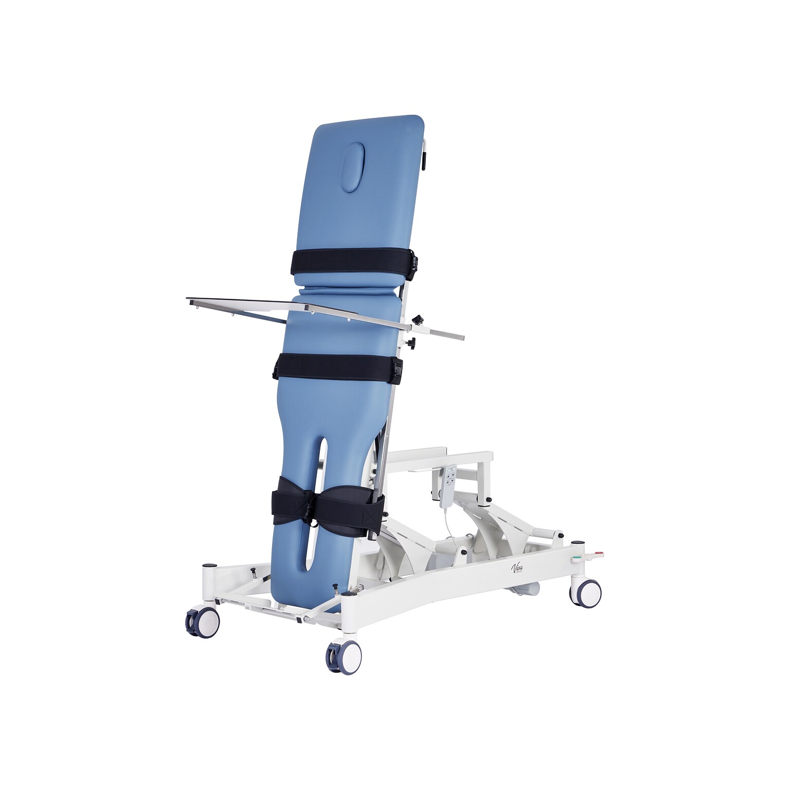 Viva Comfort Electric Height Adjustable Physical Therapy Tilt Table with Straps, 485 lbs. Capacity, Blue (ADI903-05-MK)