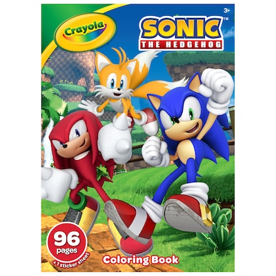 Crayola Sonic the Hedgehog Coloring Book, 96 Pages, 8/Bundle (BIN040847-8)