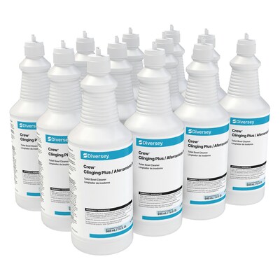 Diversey Crew Clinging Plus Toilet Bowl Cleaner, Citrus Scent, 32 fl. oz., 12/Carton (9302467)