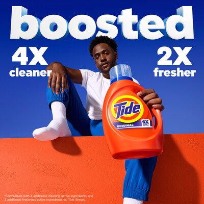Tide Turbo Clean HE Liquid Laundry Detergent, Original Scent, 64 Loads, 80 fl. oz. (12110)