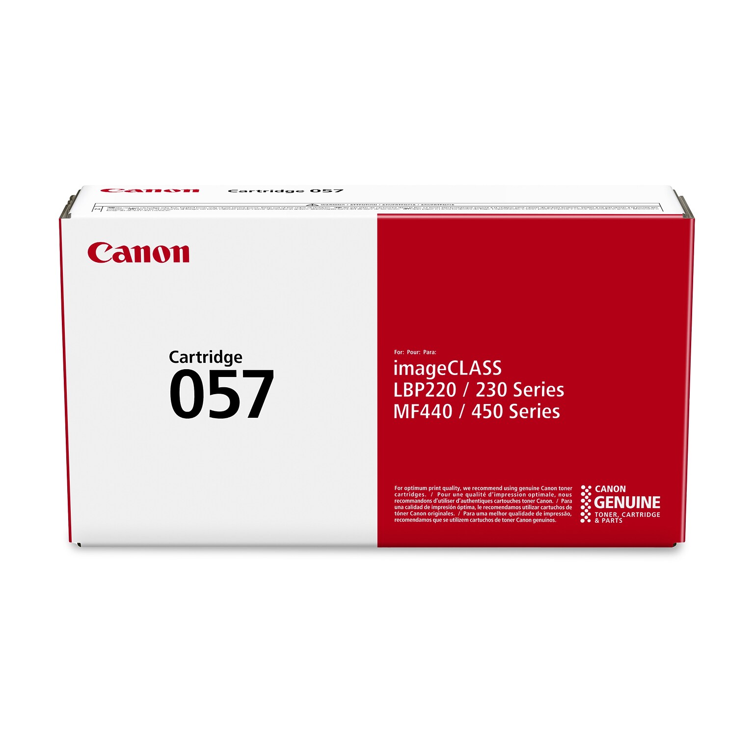 Canon 057 Black Standard Yield Toner Cartridge, Prints Up to 3,100 Pages (3009C001)