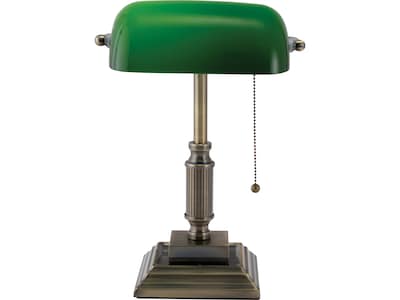 V-Light LED Desk Lamp, 14.75H, Green Antique Bronze (9VS688029AB)