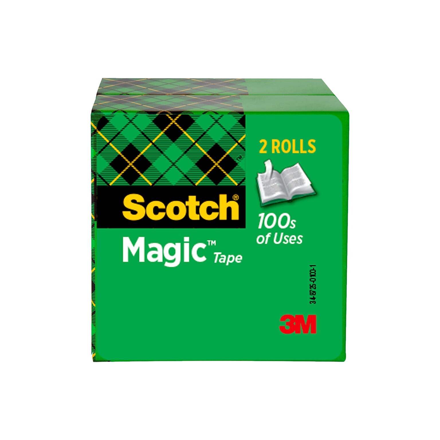 Scotch® Magic™ Invisible Tape Refill,3/4 x 72 yds., 2 Rolls (810-2P34-72)