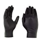 Ammex Professional Series Powder Free Nitrile Exam Gloves, Latex Free, Medium, Black, 100/Box (ABNPF44100)