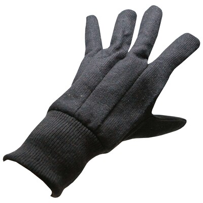 Glove Crafter Men's 9 oz. Classic Jersey Work Gloves, Dark Brown, 6/Pack, 12 Packs/Carton (13051)