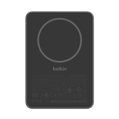 Belkin BoostCharge Magnetic USB-C Power Bank for Apple, 7.5W, 2 ft., Black (BPD010FQBK)