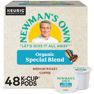 Newmans Own Special Blend Coffee Keurig® K-Cup® Pods, Medium Roast, 48/Box (373293)