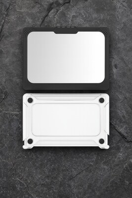 SaharaCase Venture Series Hard Shell Case for MacBook Pro 13-Inch (M1/M2 Chip), Shock-Absorbing, Clear/Black (LT00108)