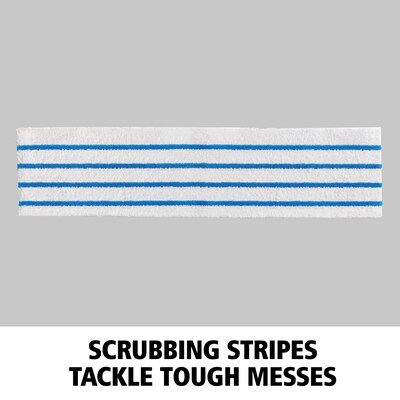 Rubbermaid HYGEN Microfiber Cleaning Pads, 4.75", x 19", White/Blue, 150 Pads/Pack (2134282)