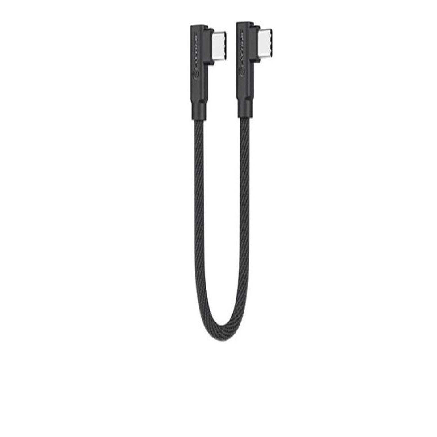 Alogic 25cm Elements Pro Right-Angle USB-C to Right Angle USB-C Cable, Black (ELPCCRA0.25-BK)