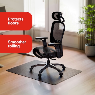 Quill Brand® 36 x 48 Hard Floor Chair Mat, Black (26990)