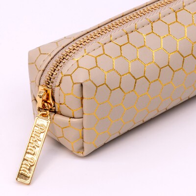 Pukka Pad Zipper Pencil Case, Taupe, 3/Bundle (PUK9981TEHZE-3)