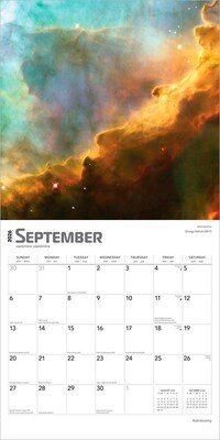 2026 BrownTrout Astronomy 12" x 12" Monthly Wall Calendar (9798330702169)