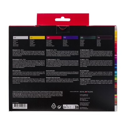 Amsterdam Classroom Acrylic Paint, Assorted Colors, 6/Pack (AMS17791906)