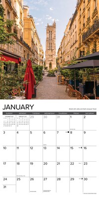 2027 Willow Creek Paris 12" x 12" Monthly Wall Calendar, Assorted Colors (61732)