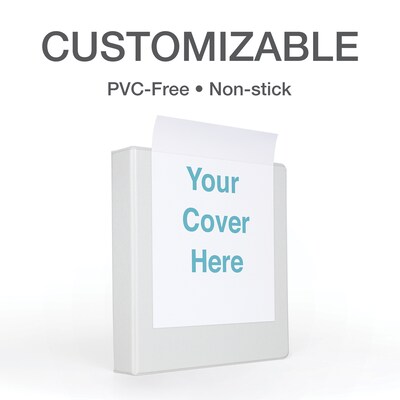 Cardinal Premier Heavy Duty 4" 3-Ring View Binders, D-Ring, White (10340CB)