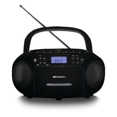 Emerson EPB-3003 Portable CD/Cassette Player Boombox, Black (EPB-3003 BLACK)