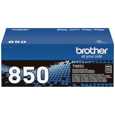 Brother TN-850 Black High Yield Toner Cartridge,   Print Up to 8,000 Pages