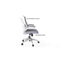 RAYNOR GROUP ION Fabric Task Chair, Gray/White (ION-WH-GRY)