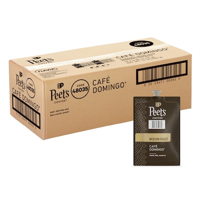 Peets Coffee Cafe Domingo Coffee Flavia Freshpacks, Medium Roast, 76/Carton (LPC00262)