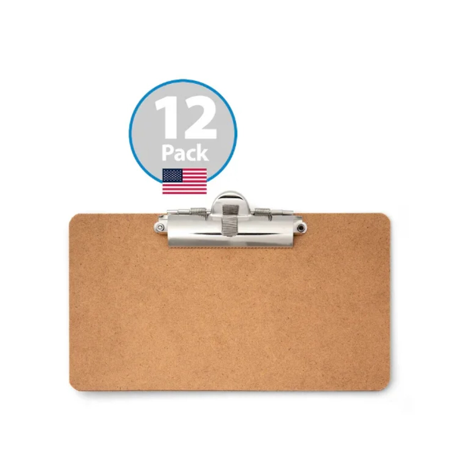 Officemate Receipt Clipboard, Landscape, Side Clip, 12pk (83158)