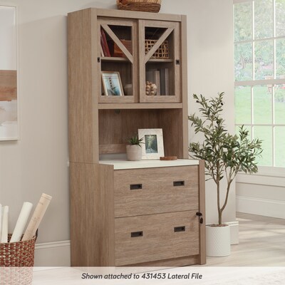 Sauder Dixon City 33"W Desktop Hutch, Brushed Oak (432889)