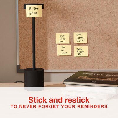 Staples Ultra Sticky Notes, 1 3/8" x 1 7/8", Sunshine Collection, 100 Sheets/Pad, 24 Pads/Pack (ST62878)