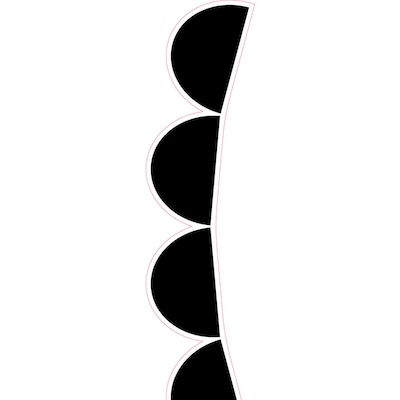 Creative Teaching Press Black Half-Dots EZ Border, 48 ft., Black Half-Dots, 3 Packs/Bundle (CTP10675-3)