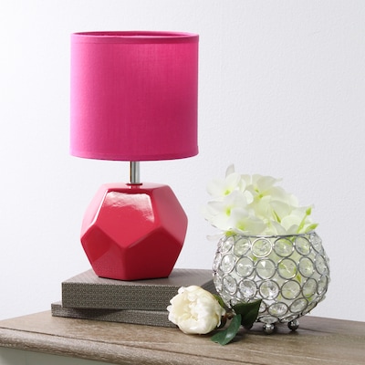 Simple Designs 10.24" LED Table Lamp, Pink (LT2065-PNK)
