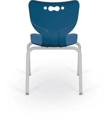 MooreCo 14 Hierarchy Student Chair with 4 Legs, Endless Sea/Platinum Base (703673562713)
