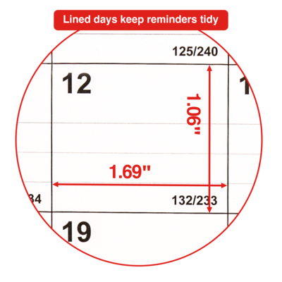 2026 Staples 12" x 27" Three-Month Wall Calendar, White/Red/Gray (ST53920-26)