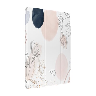 SaharaCase Venture Series Tri-Fold Folio Case for iPad Pro 11" (M4 2024/M5 2025), Flower White (TB00396)